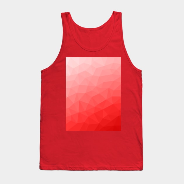Red gradient geometric mesh pattern Tank Top by PLdesign